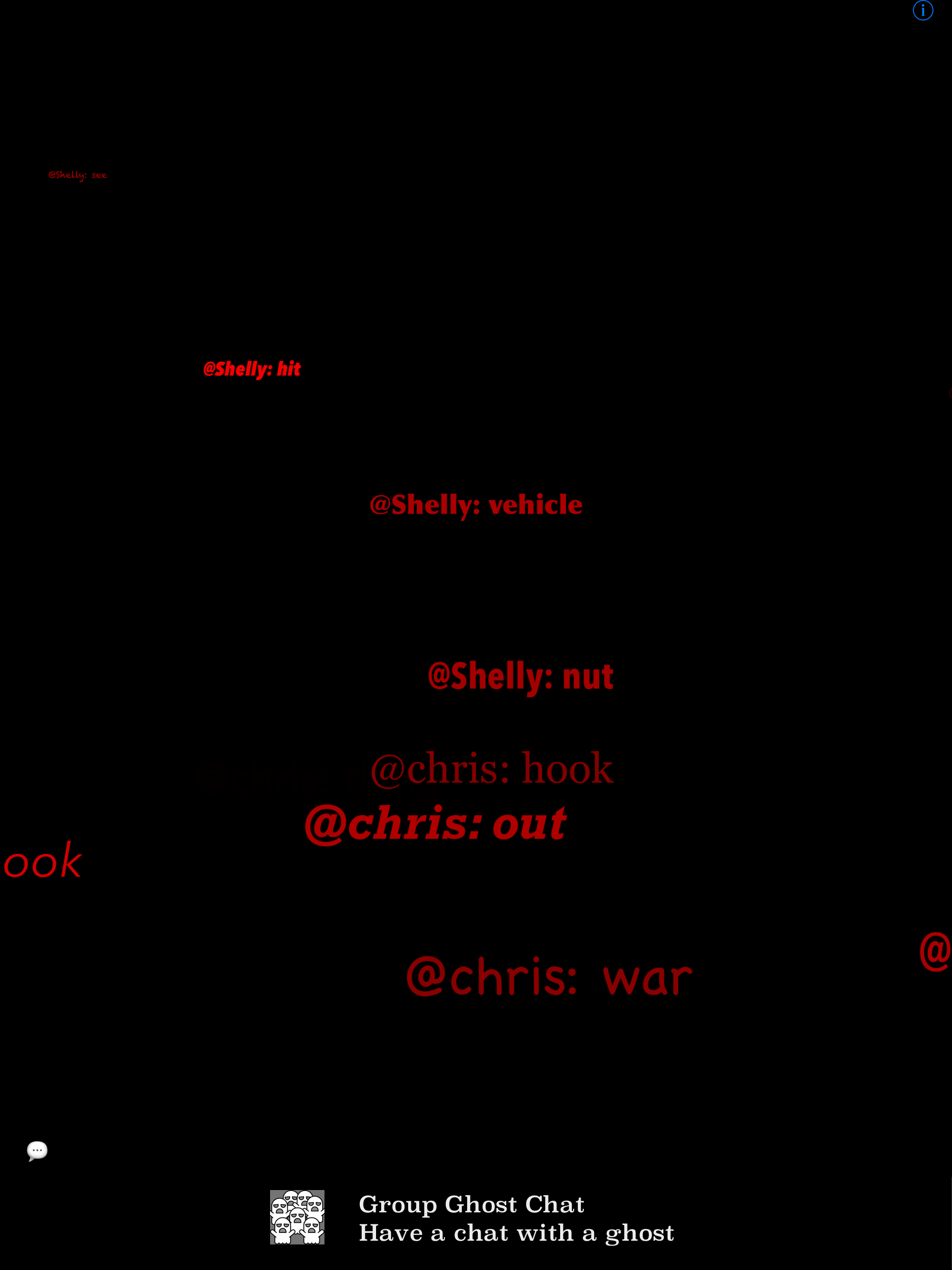 Group Ghost Chat screenshot