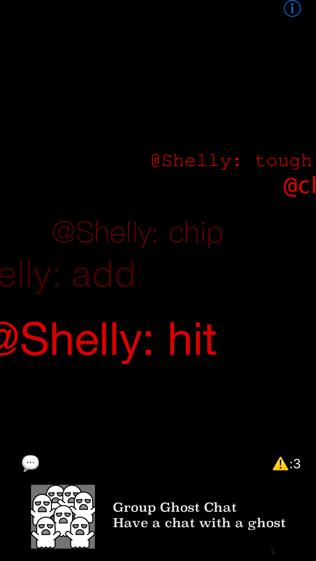 Group Ghost Chat screenshot